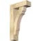Ekena Millwork Olympic Block Rough Sawn Bracket w/ Offset Brace, Douglas Fir, 6"W x 18"D x 30"H BKT0604X18X30OLY05RDF - alternate 1